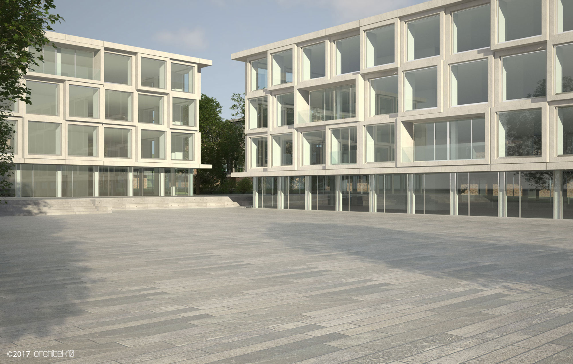 Projektstudie Neubau Gewerbehaus - Basel -2017
