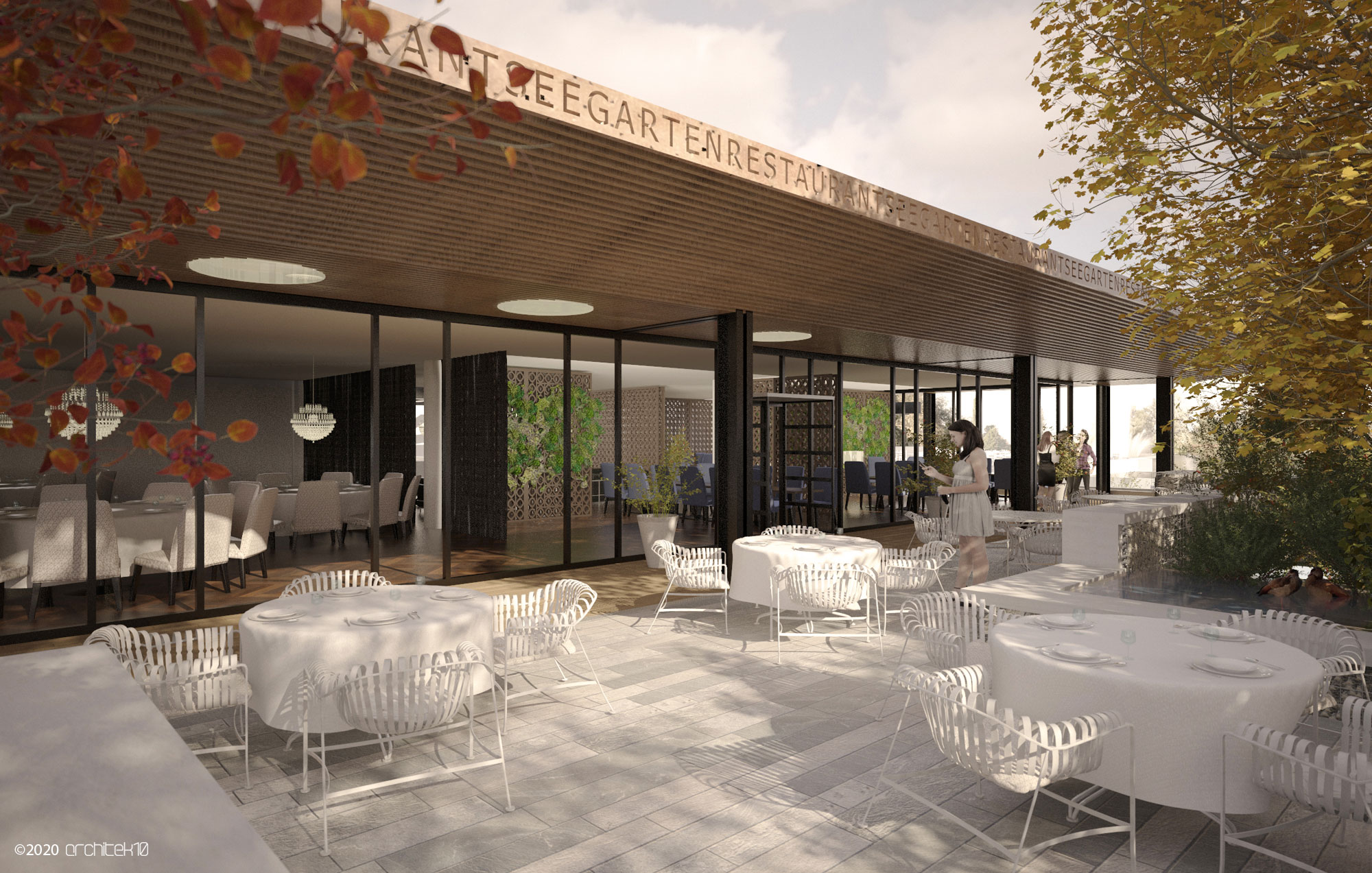 Visualisierung Umbau Restaurant Seegarten - Münchenstein - 2020/21
