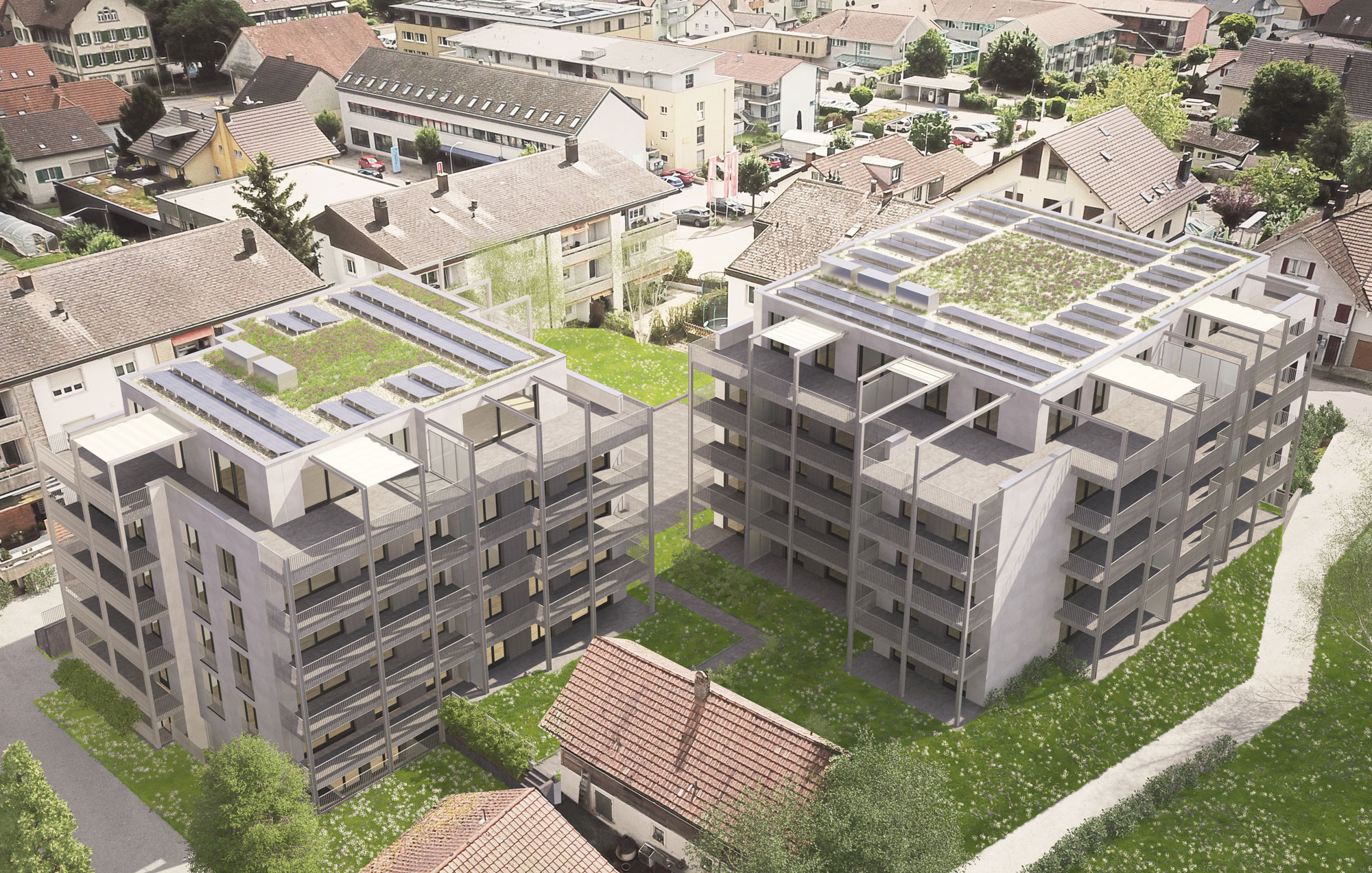 Visualisierung Neubau Mehrfamilienhaus - Bern - 2024